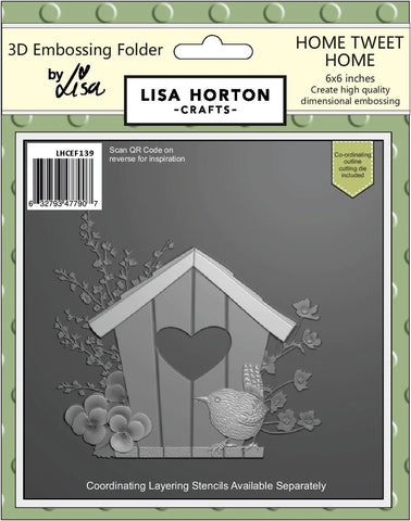 Lisa Horton Craft Home Tweet Home 6x6 with Die