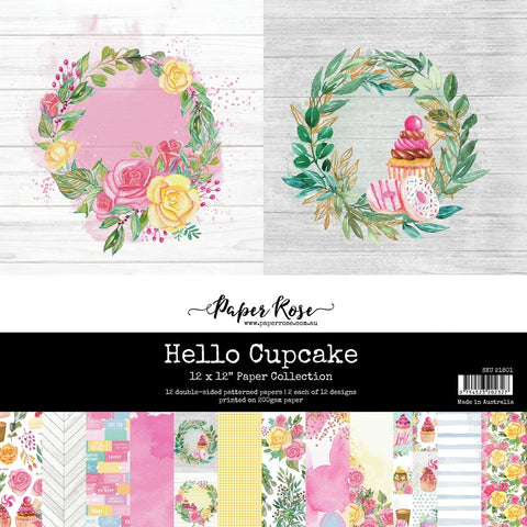 S25 Paper Rose 12X12 Paper Collection, Hello Cupcake