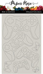 Paper Rose Chipboard Embellishments, Gaming Controller