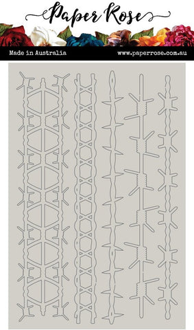 Paper Rose Chipboard Embellishments, Barbed Wire