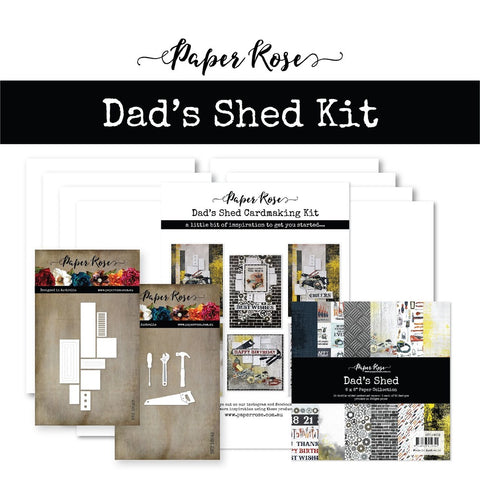 S25 Paper Rose Cardmaking Kit, Dad's Shed