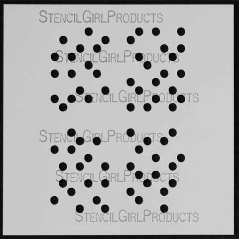 StencilGirl Products Mini-Dots 6 Stencil