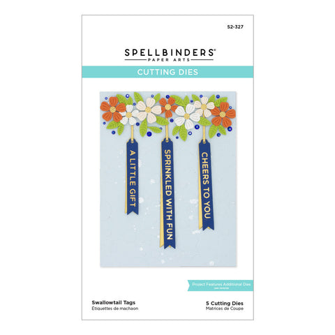 Spellbinders Swallowtail Tags Etched Dies from the Celebrate You Collection