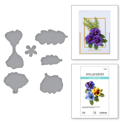 Spellbinders PANSY ETCHED DIES FROM THE PAINTER’S GARDEN COLLECTION BY SUSAN TIERNEY-COCKBURN