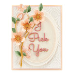 Spellbinders Layered Cherry Blossoms Etched Dies from the Layered Fleur Bouquet Slimlines Collection
