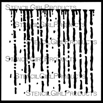 StencilGirl Products Drips 6" x 6"