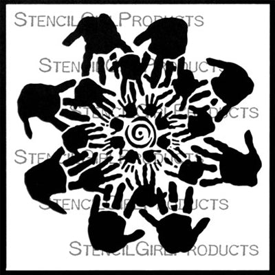 StencilGirl Products Children, Our Future - Stencil 6" x 6"