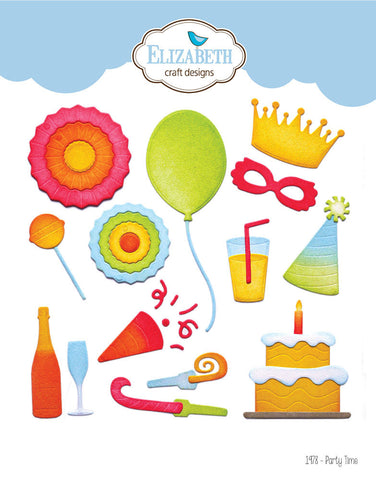 Elizabeth Craft Designs - Monster Party Collection - Dies - Party Time