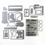 Elizabeth Craft Designs - Dies and Clear Photopolymer Stamp Set - Suitcase Kit