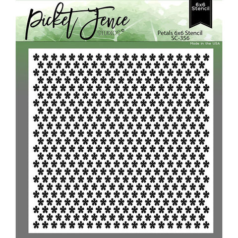 Picket Fence Studios - 6 x 6 Stencils - Petals