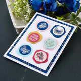 Spellbinders FAUX WAX SEALS STAMP/DIE SET FROM THE SEALED BY SPELLBINDERS COLLECTION