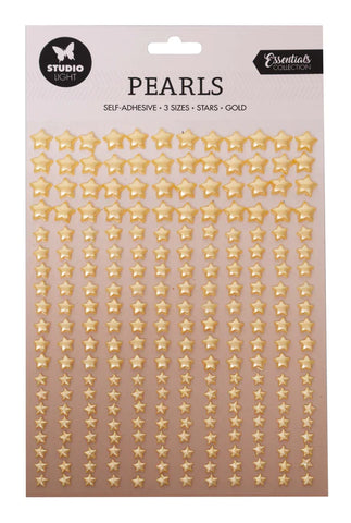 Studio Light Self-Adhesive Pearls Gold Stars Essentials 140x230x4mm 240 PC nr.11