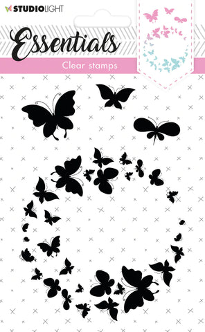 Studio Light Clear Stamp Silhouette Butterflies Essentials 74x105x3mm 4 PC nr.230