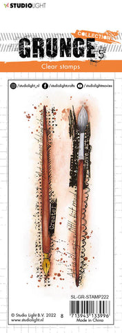 Studio Light Clear Stamp Grunge Brushes Grunge Collection 148x52,2x3mm 2 PC nr.222