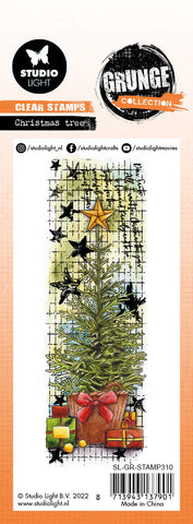 Studio Light Clear Stamp Christmas Tree Grunge Collection 148x52.2x3mm 1 PC nr.310