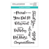 Spellbinders Simple Sentiments Clear Stamps from Cardmaker Collection