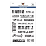 Spellbinders Miscellany Words Clear Stamp Set from the Flea Market Finds Collection by Cathe Holden