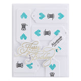 Spellbinders Handmade By Clear Stamp Set from the Celebrate You Collection