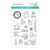 Spellbinders Handmade Gift Tags Clear Stamp Set from the Tinsel Time Collection