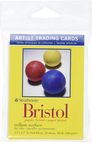 Strathmore Artist Trading Cards, 2.5" x 3.5" - 300 Series Vellum Bristol