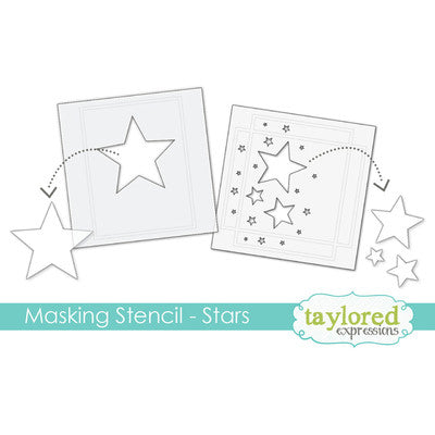 Taylored Expressions Designer Masking Stencil, Stars