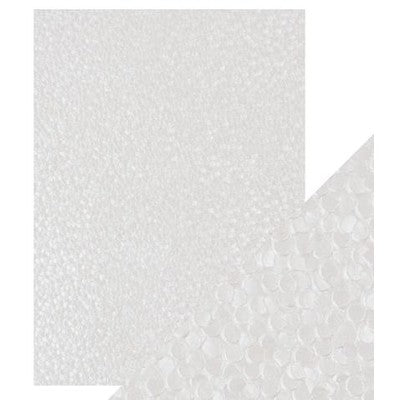 Tonic Studio Craft Perfect A4 Embossed Cotton Paper, Snowdrop Meadow - 5Pk