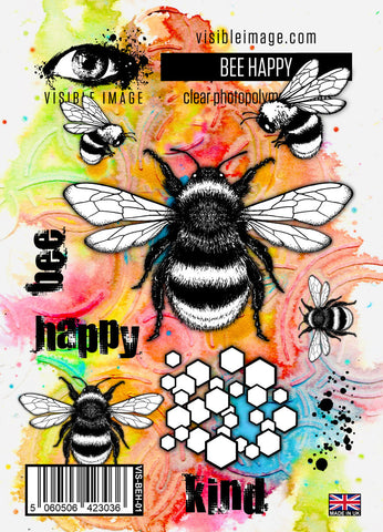 Visible Image Bee Happy Stamps Set