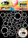 Visible Image Honeycomb Hex Stencil