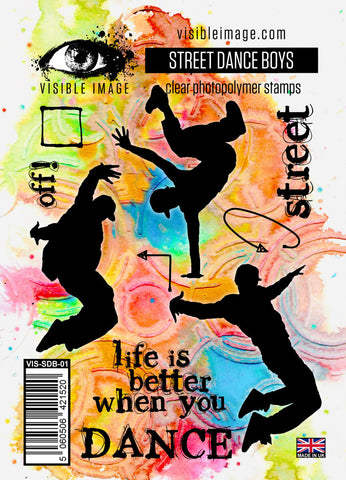 Visible Image Street Dance Boys Stamp Set