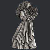 Zuri Designs Inc Woman with Bouquet silicone mold