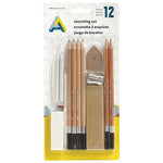 Art Alternatives Sketching 12-Piece Set, 6 Pencils & Accessories - Peggable
