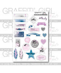 Graffiti Girl die cuts page - Milady