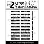Les 2 Miss Scrapbooking Kit Mots étiquettes_2| die_cut