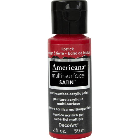 Americana Multi-Surface Satin Acrylic Paint 2oz - Lipstick
