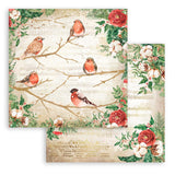 S25 Stamperia Scrapbooking Pad 10 sheets cm 30,5x30,5 (12"x12") - Romantic Home for the holidays