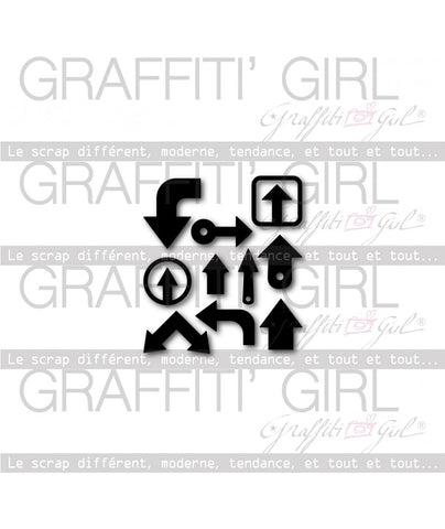 Graffiti Girl - Matrices de découpe (Dies) Flèches