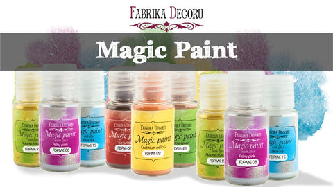 Fabrika Decoru DRY PAINT MAGIC PAINT WITH EFFECT SHIMMER (various colors)