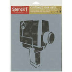 LC Stencil1 8.5"X 11" Stencil Super 8 Camera
