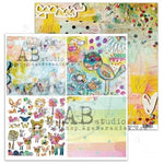 AB Studio 12"x12" Paper collection (8 Pages + bonus) - Butterfly Whispers