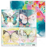 AB Studio 12"x12" Paper collection (8 Pages + bonus) - Butterfly Whispers