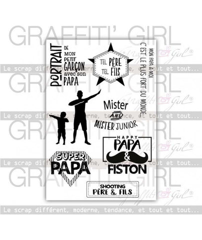 Graffiti Girl stamps Papa au top