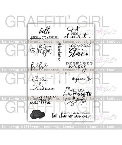 Graffiti Girl stamps Pour Lucie